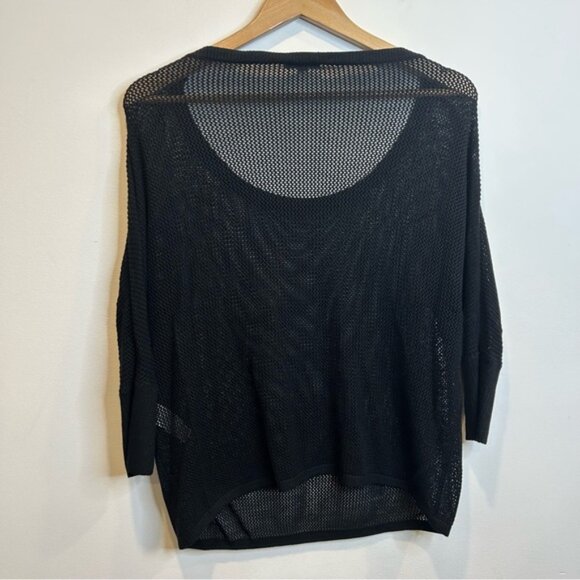 Dynamite Open Knit Sweater Black - Picture 5 of 5